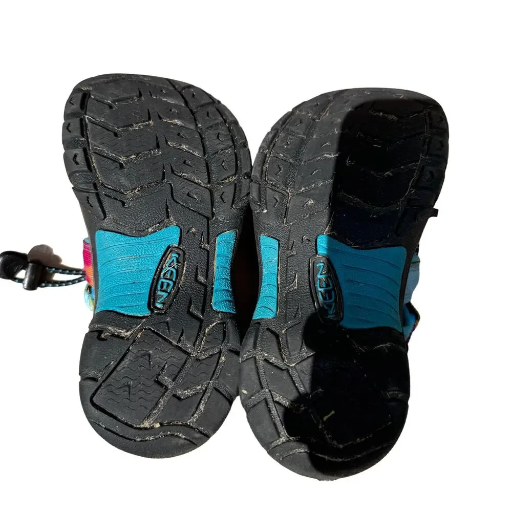 Keen Newport Sandals Tie Dye Sport Hiking Fisherman Multicolor Youth Girl Size 1